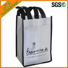 2 Bottle Non Woven Wine Bag With Custom Image